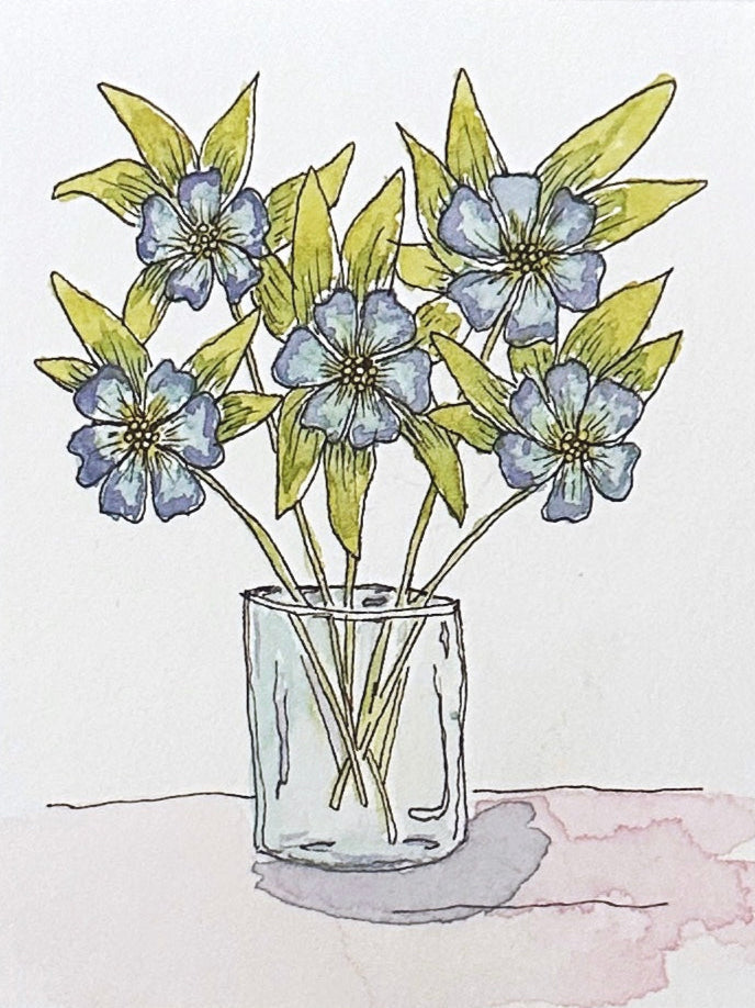 Mini Watercolor Blooms (unframed)