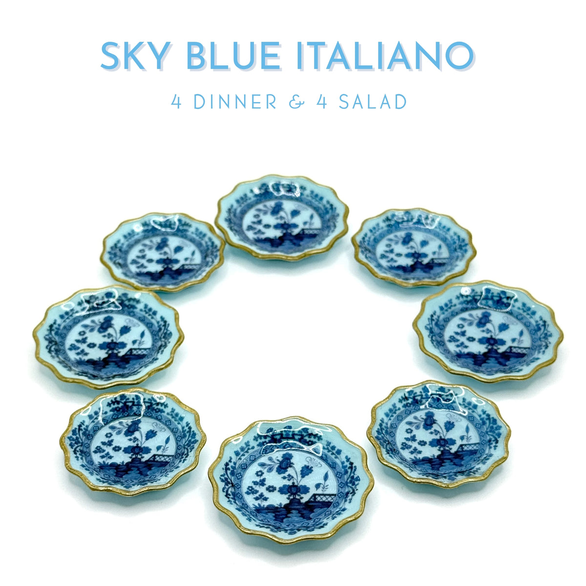 Hand-Finished Miniature Plates | Italiano