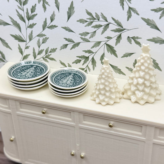 Mini Christmas Tree Centerpieces