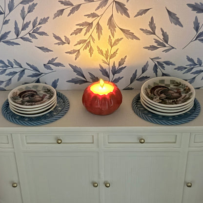 Mini Pumpkin Candle Centerpieces & Tea Lights