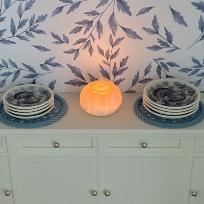 Mini Pumpkin Candle Centerpieces & Tea Lights